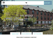 Tablet Screenshot of bridgehotelchertsey.com